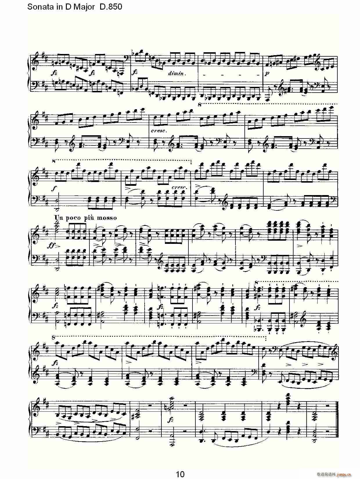 Sonata in D Major D.850(ʮ�ּ�����)10