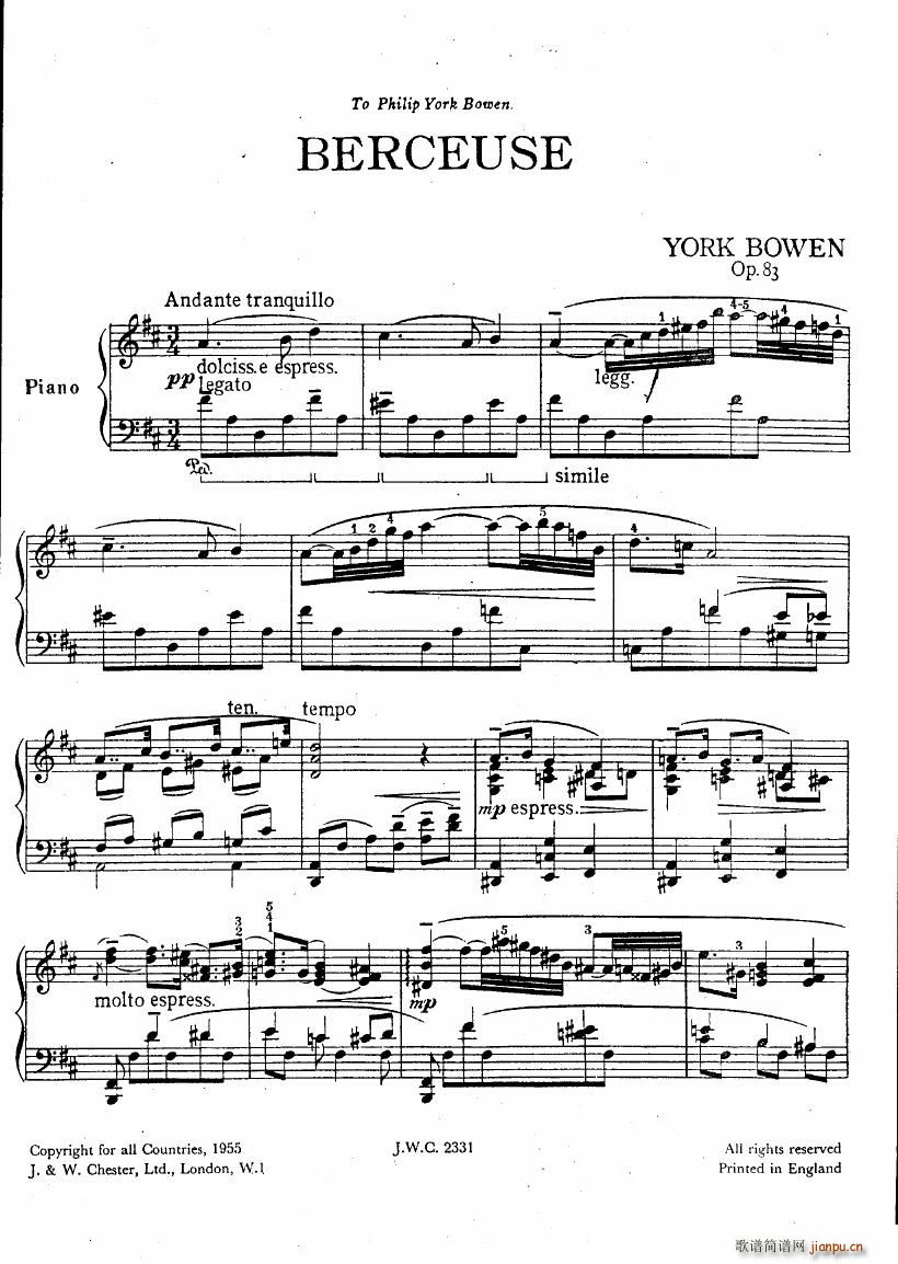 Bowen Berceuse op83(����V)1