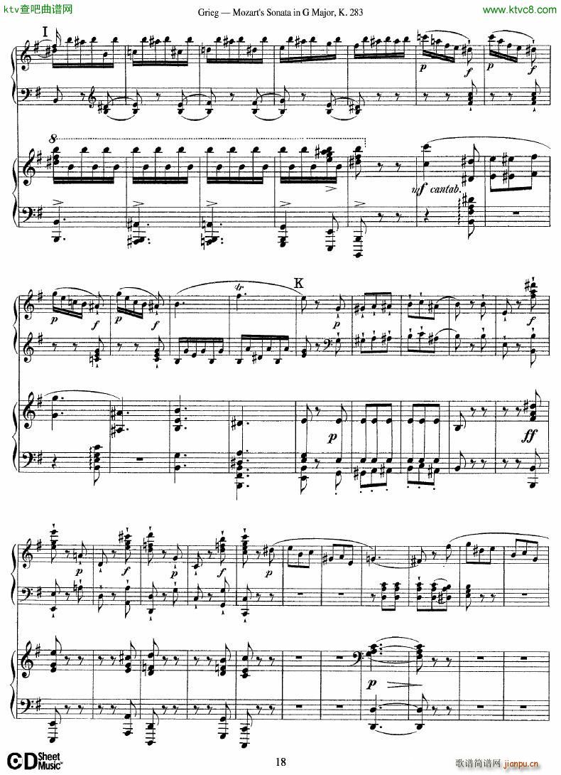Grieg Sonata K 582 Mozart 2nd Piano Grieg(����V)18