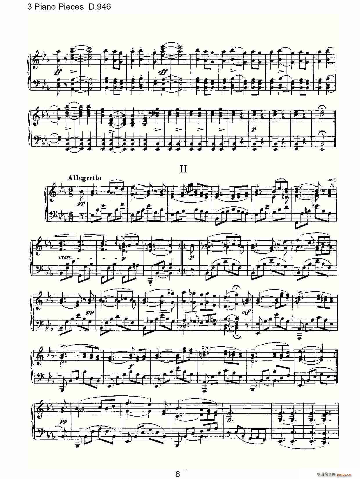 3 Piano Pieces D.946(����V)6