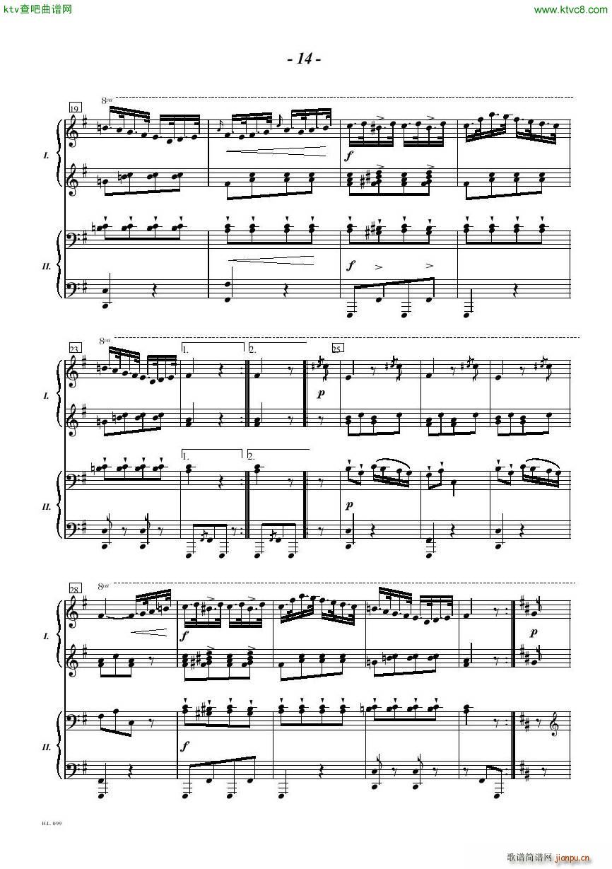 Diabelli Sonata Op33 For Two Pianos(����V)14