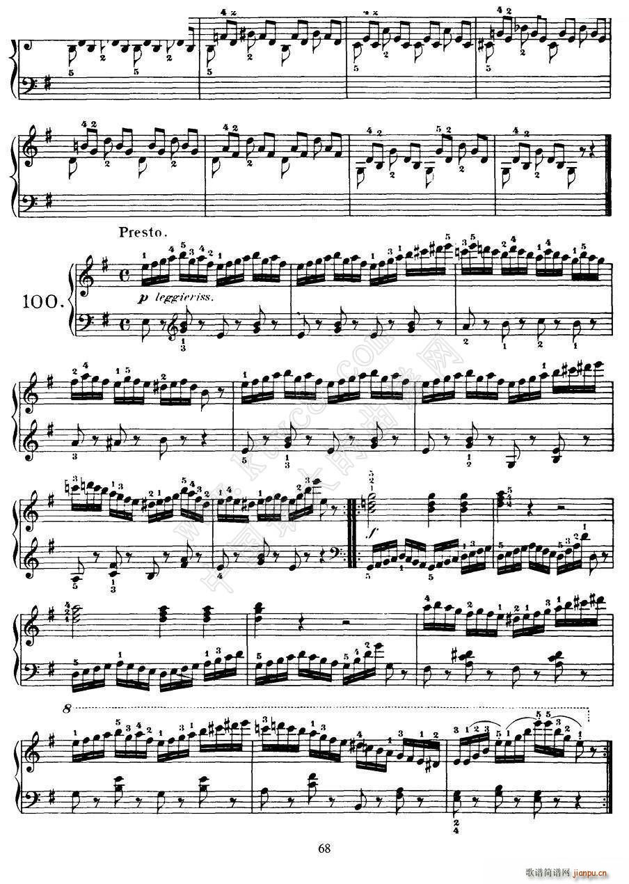 Czerny 100 Progressive Studies Op 139 91 100(����V)9