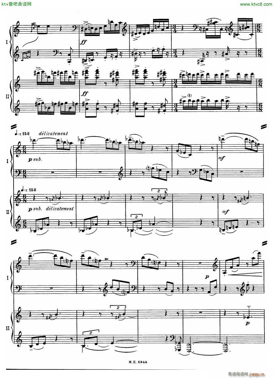 Auric Partita for two pianos(����V)9