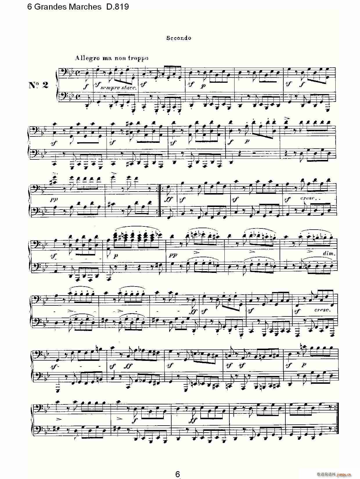 6 Grandes Marches D.819(ʮ�ּ�����)6