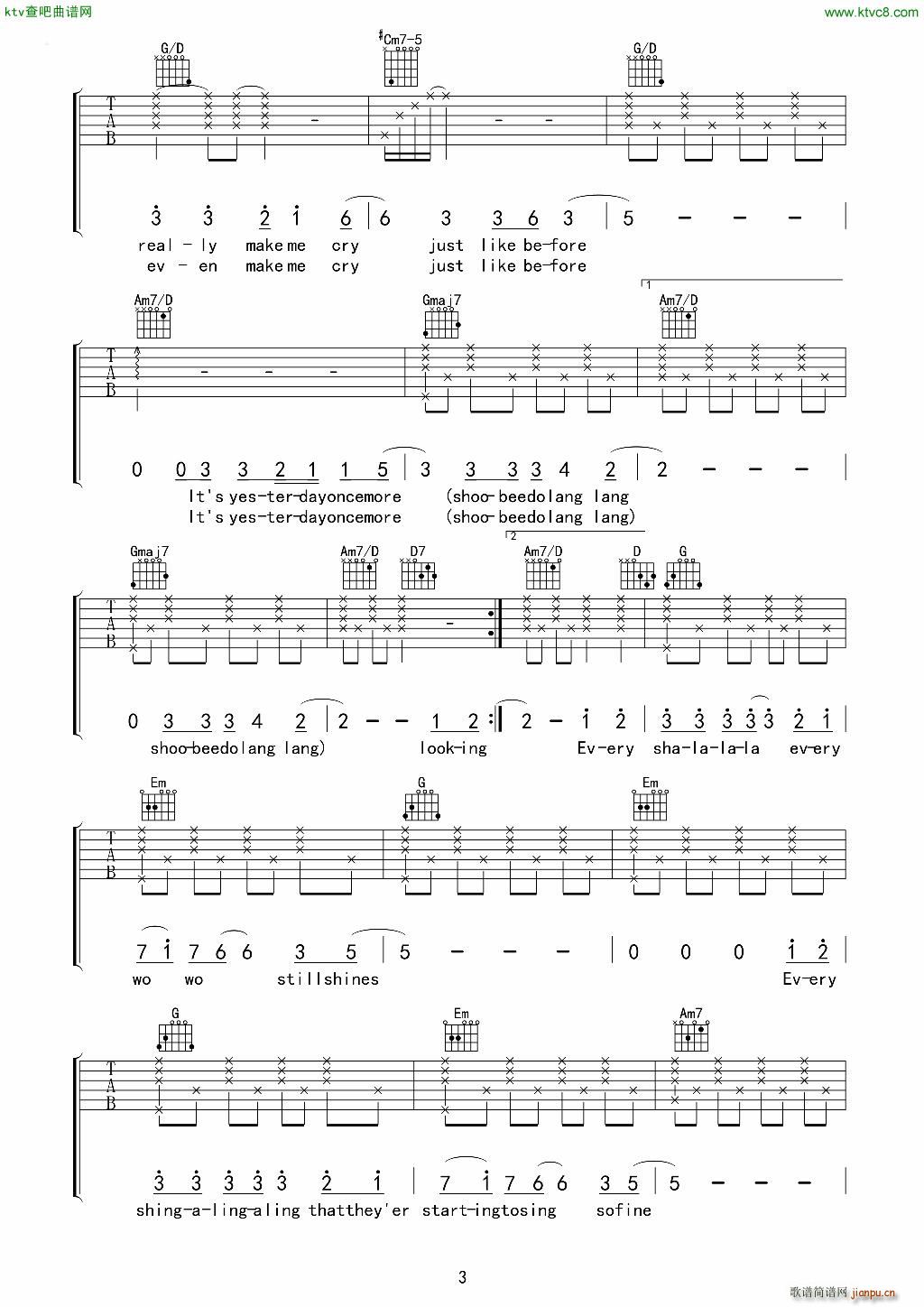 Yesterday Once More ����(�����V)3