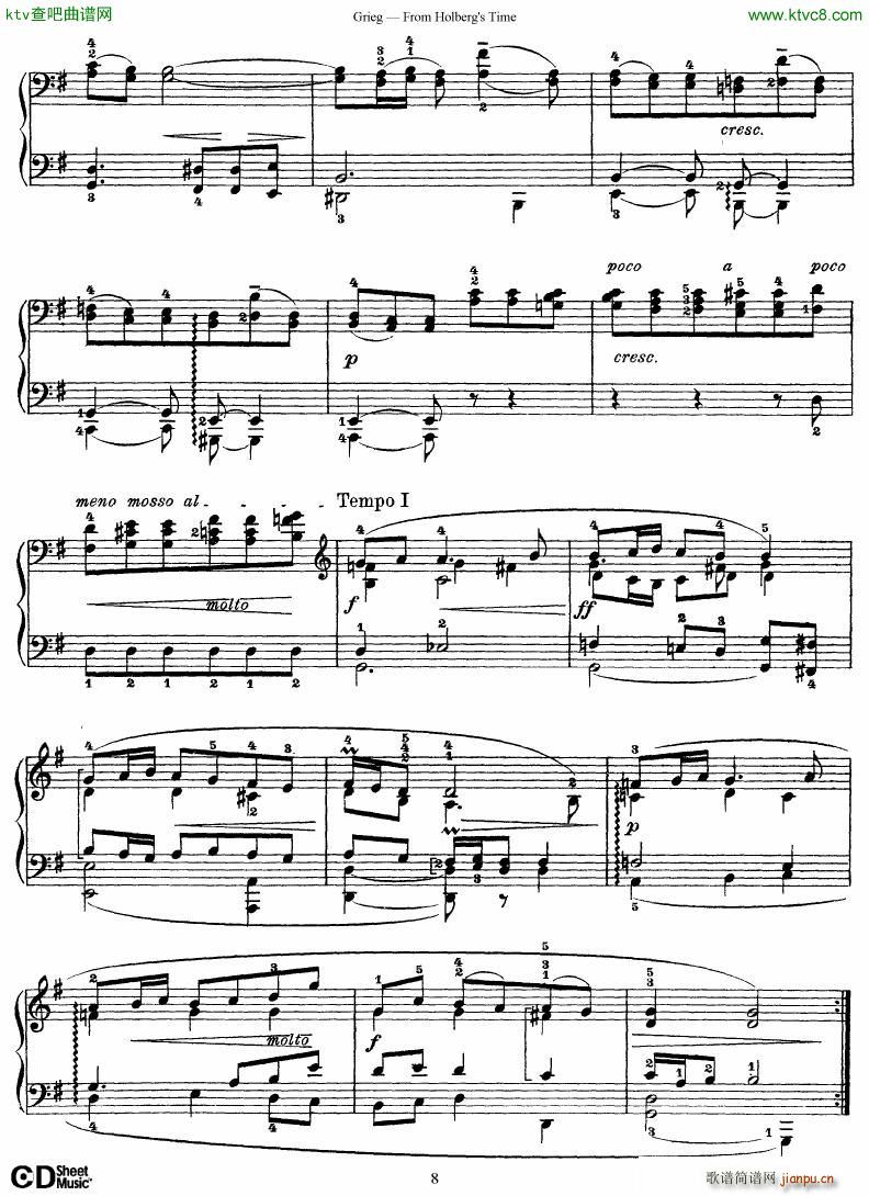 Grieg From Holberg s Time 1 5(����V)8