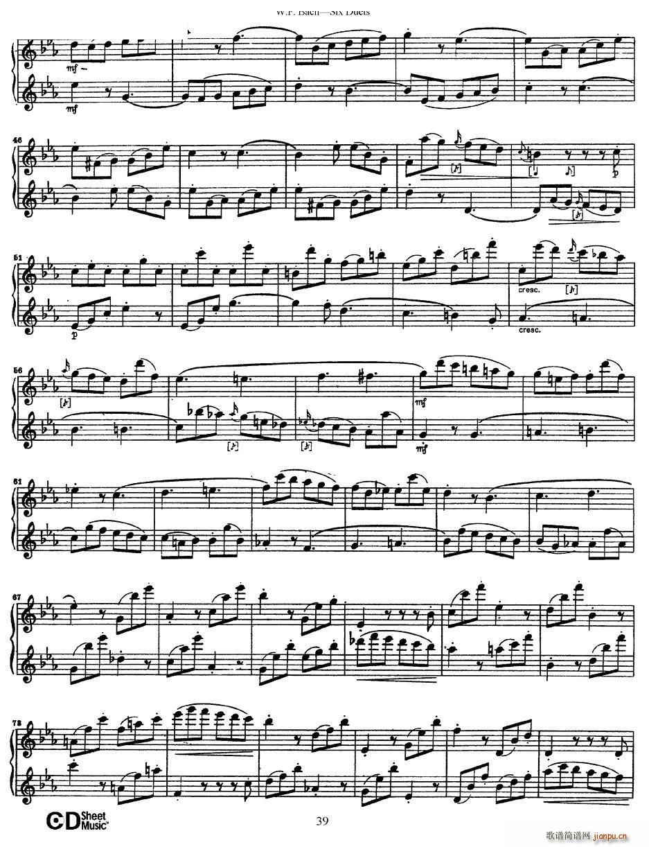 Six Duets 6�׶����� 5(���V)10