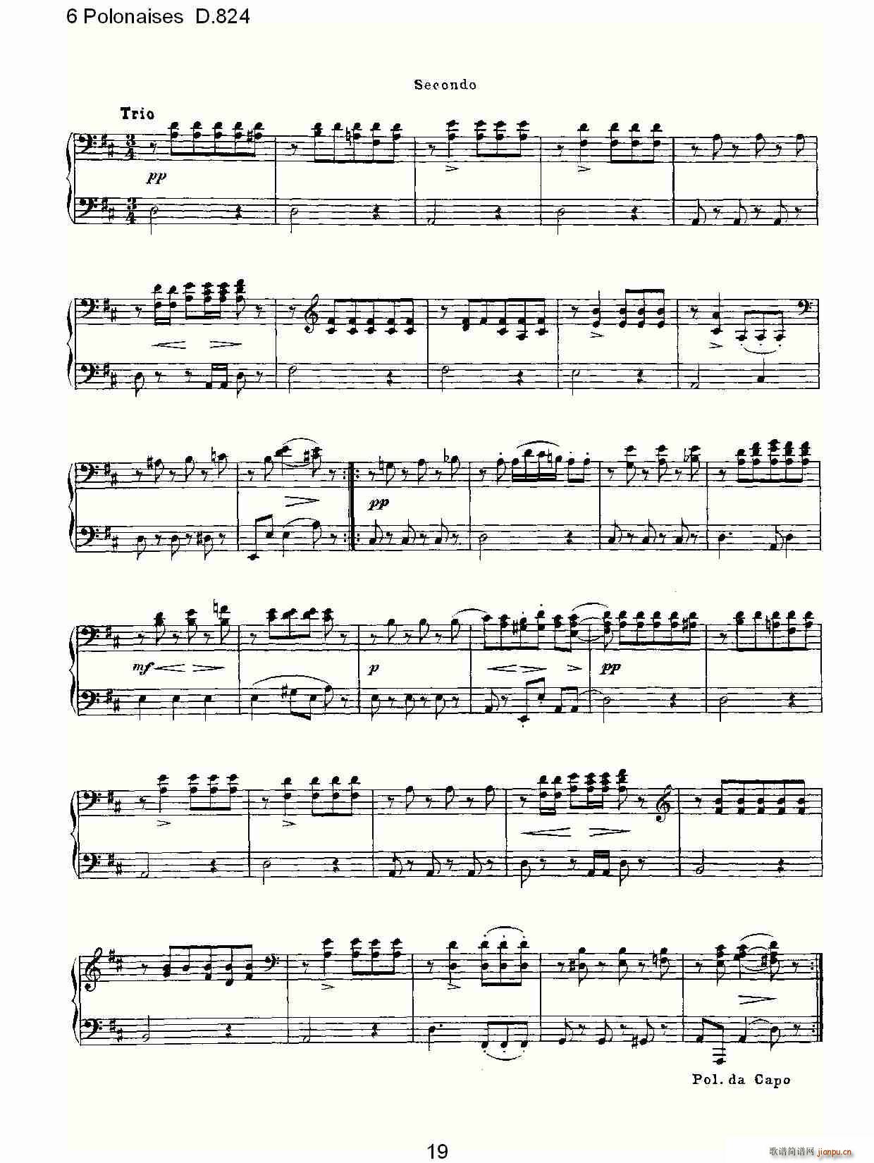 6 Polonaises D.824(ʮ�ּ�����)19