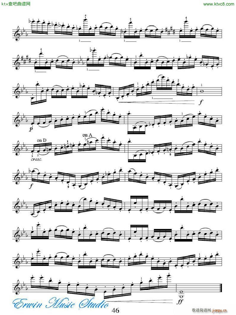 ���R�ɠ� 42�׾�����Rudolphe Kreutzer 42 Studies 22 28(ʮ�ּ�����)9