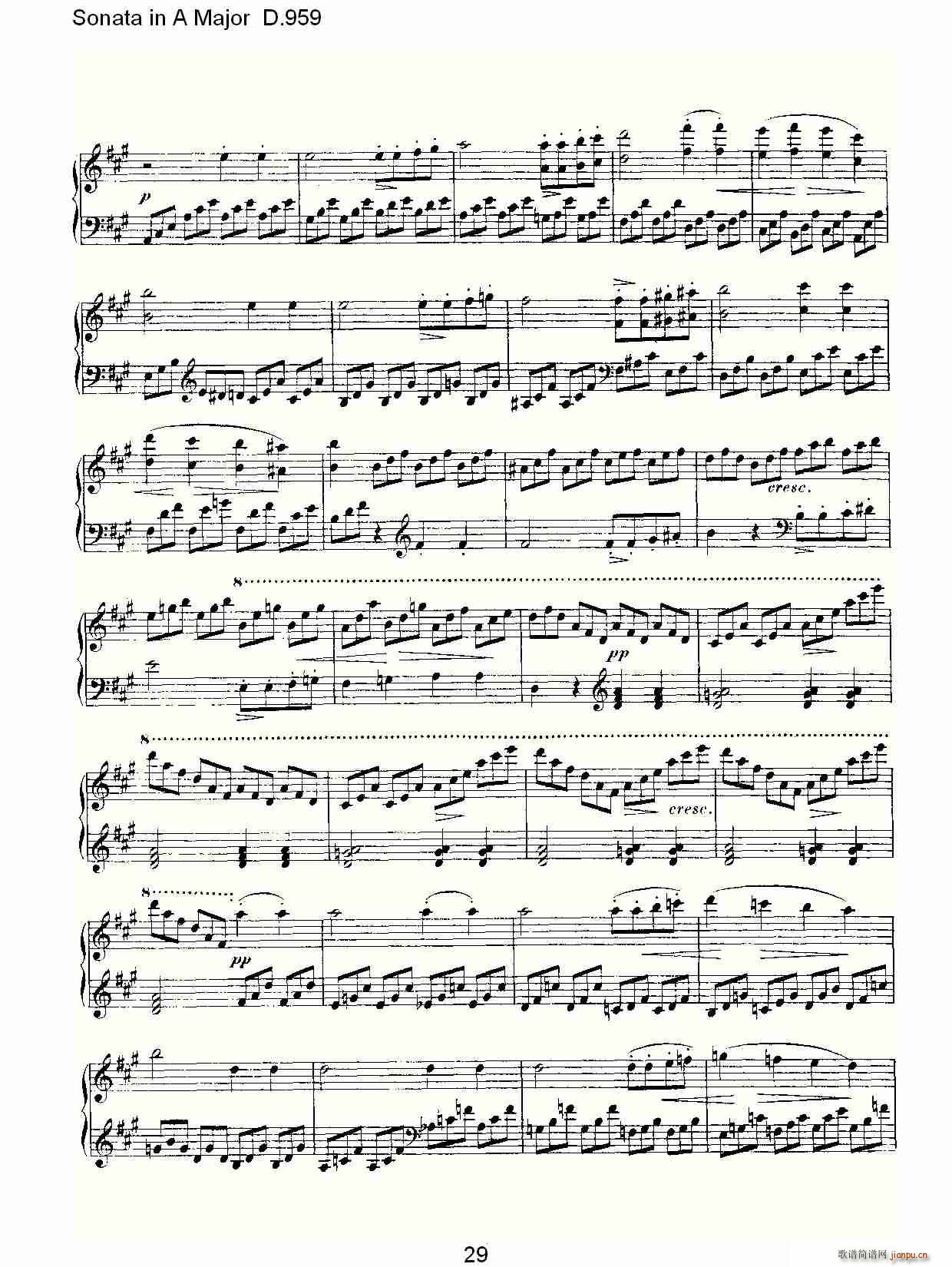 Sonata in A Major D.959(ʮ�ּ�����)29