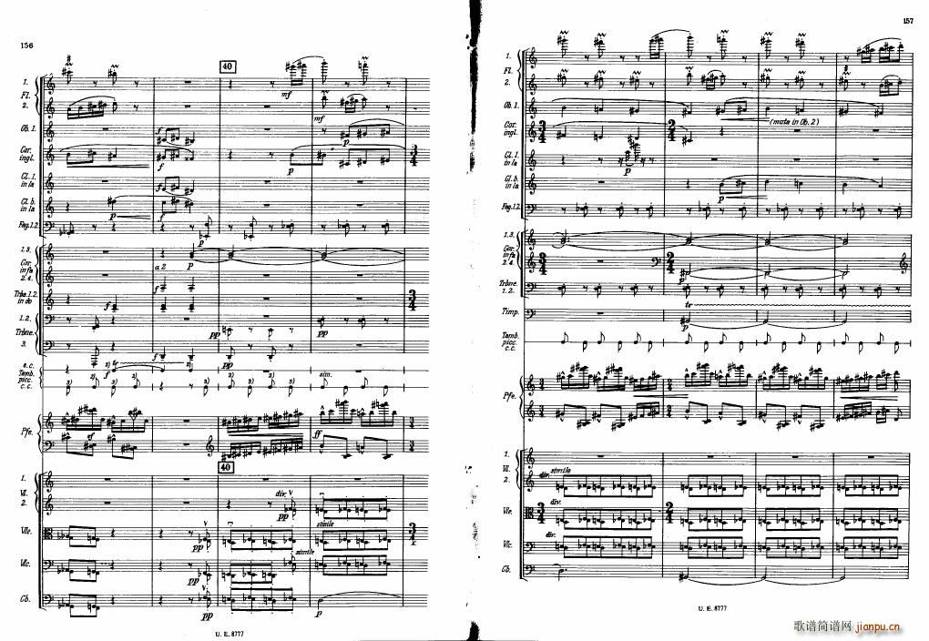 Bartok SZ 83 Piano Concerto No1 Full Score ��(����V)38