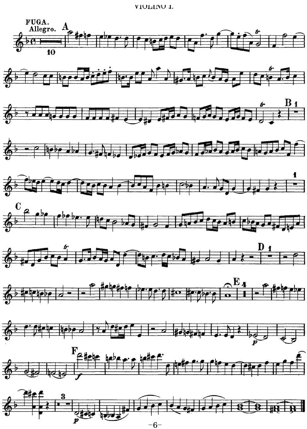 Mozart Quartet No 13 in D Minor K 173 Violin 1(ʮ�ּ�����)6