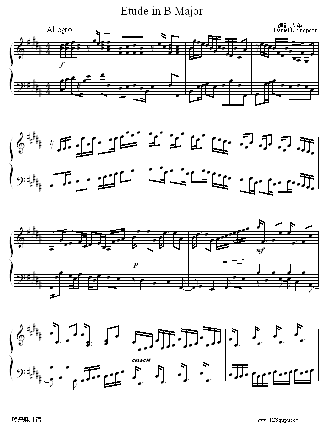 EtudeinBMajor-ʥ-DanielL.Simpson(����V)1