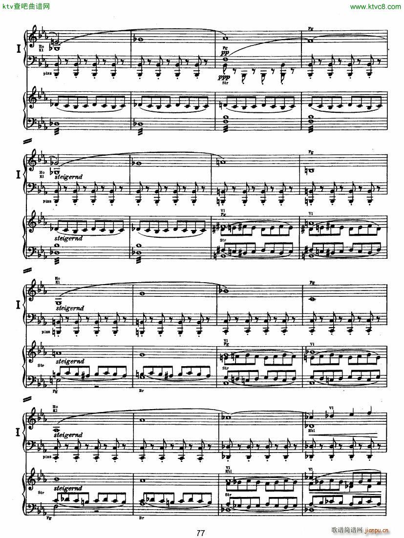 Bruckner Symphony No 4 4 hands arr ��(����V)26