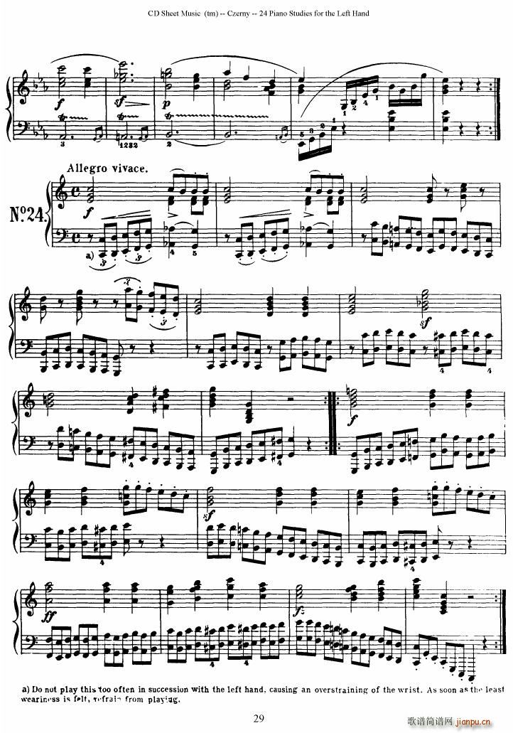 Left Hand Etudes(����V)29