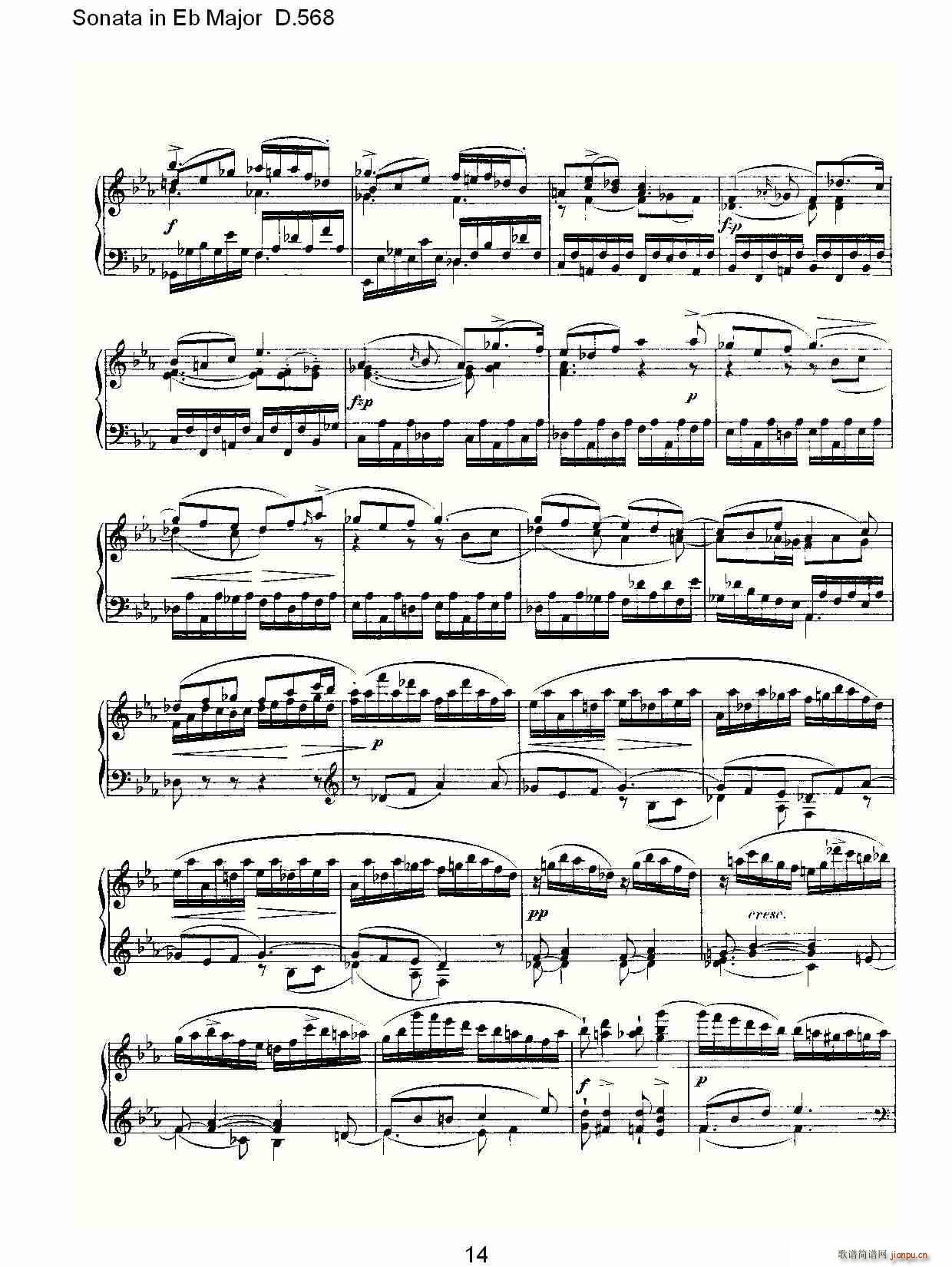 Sonata in Eb Major D.568(ʮ�ּ�����)14