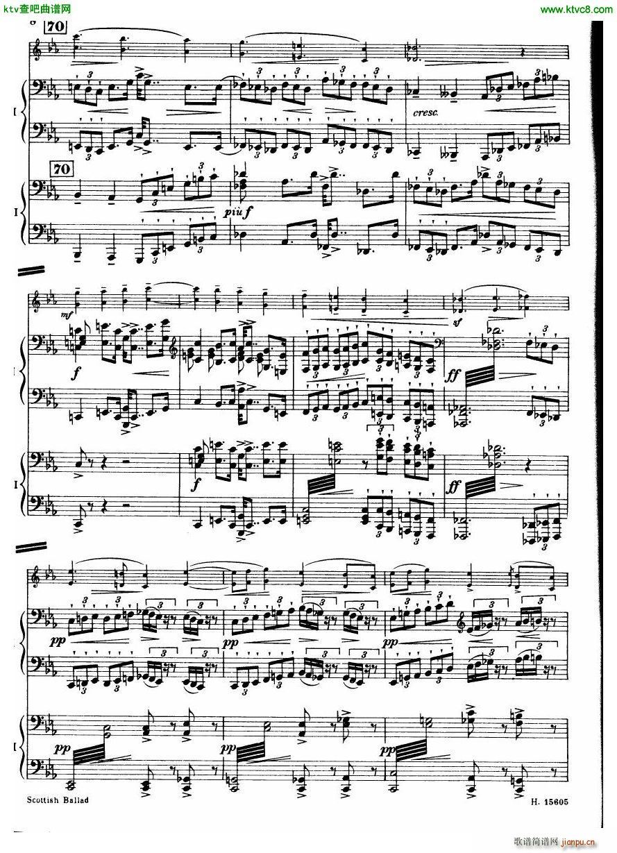 Britten Scottish Ballad op 26 arr for 2 pianos(����V)9