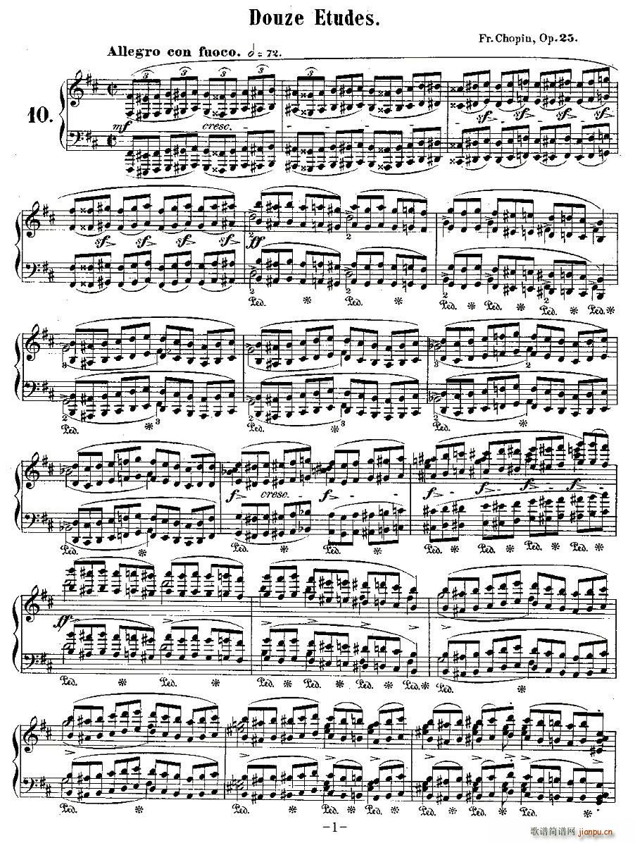 Ф����پ�������Op.25֮ʮ(����V)1