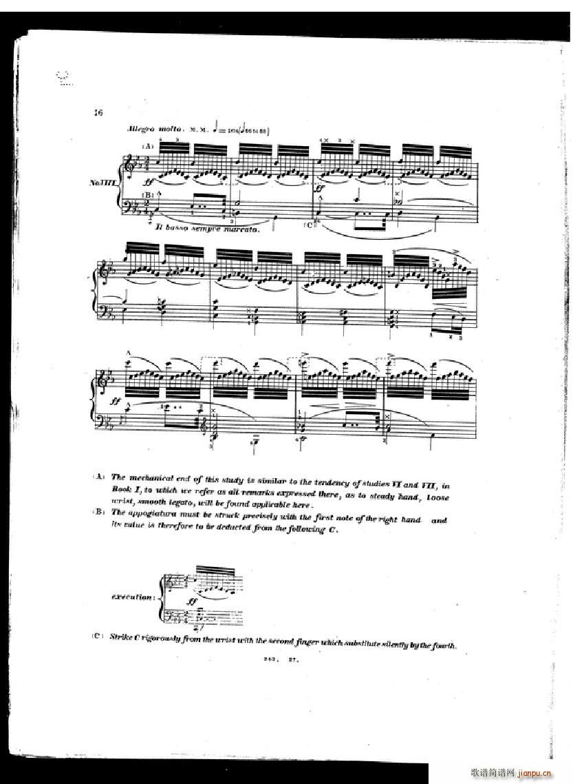 Czerny Etudes de la velocite book II(����V)14
