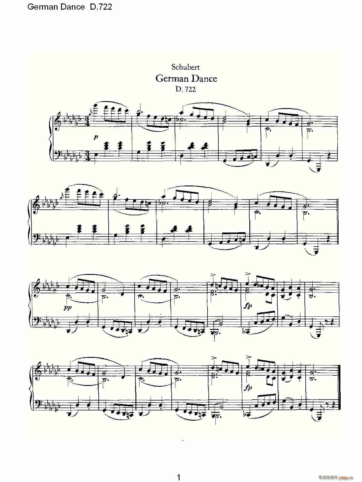 German Dance D.722(ʮ�ּ�����)1
