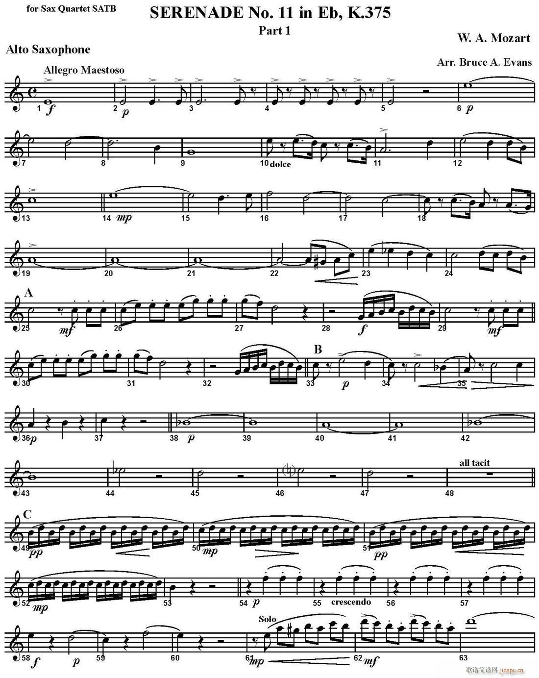 SERENADE No 11 in Eb K 375 Part 1 ������ �����_��˹(���V)1