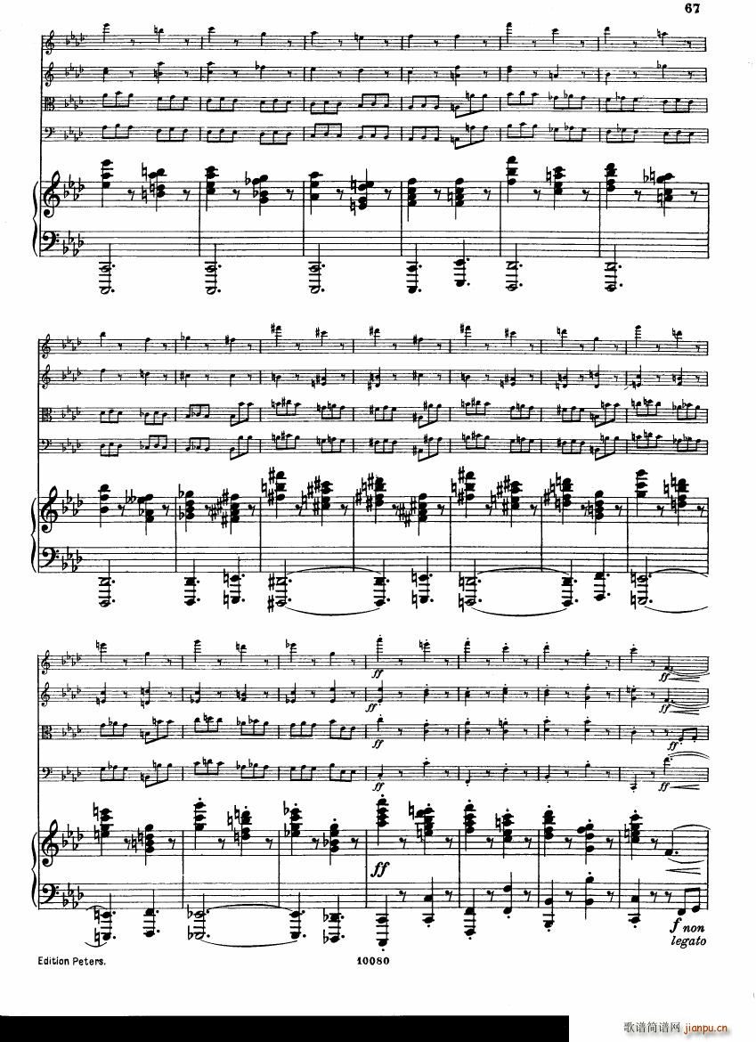 Brahms op 34 Piano Quintet f minor score ��(����V)25