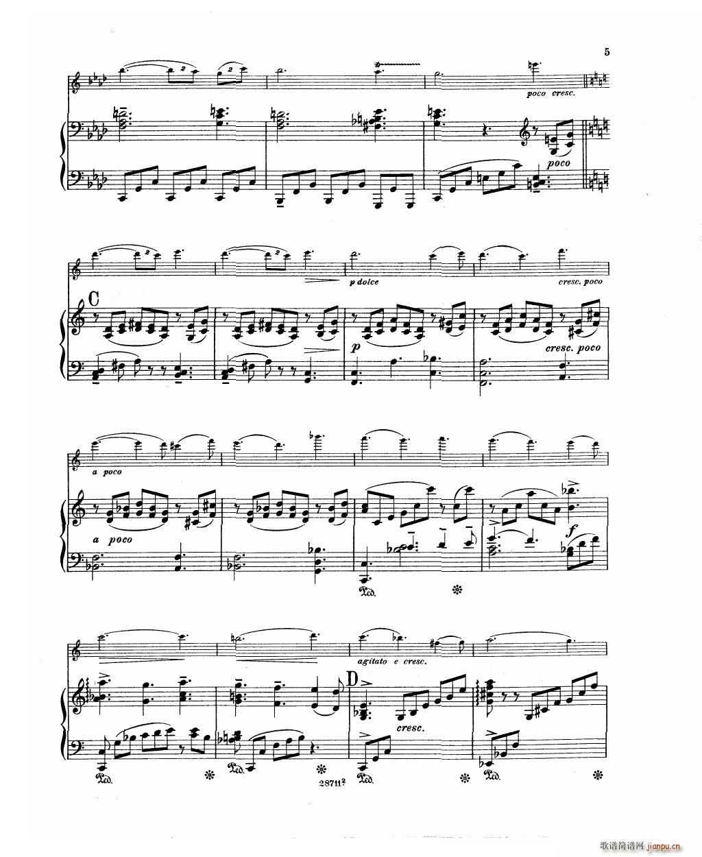Bowen Barcarolle for violin and piano(����V)7