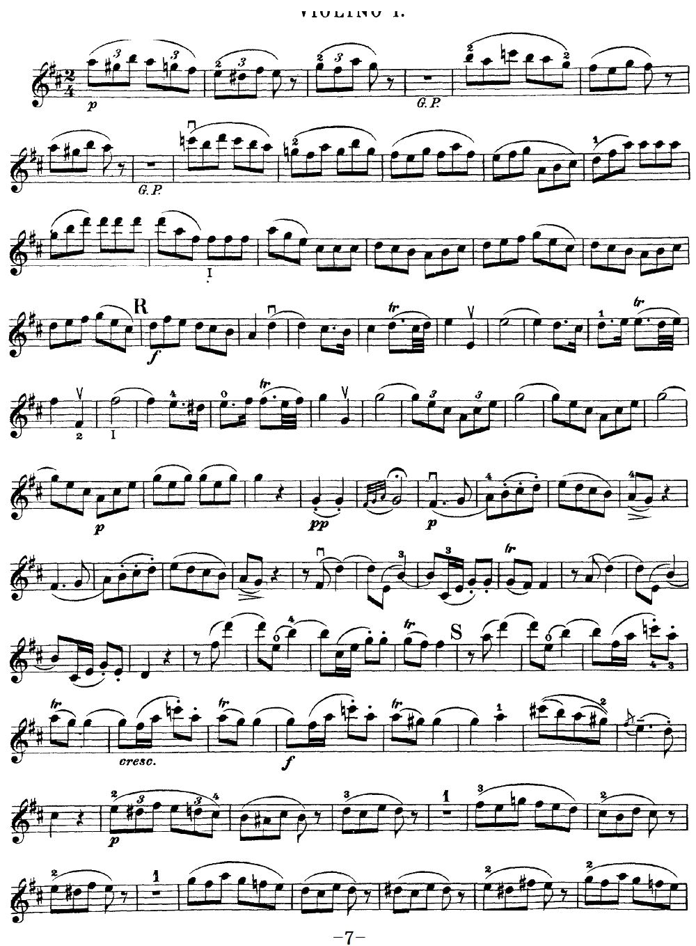 Mozart Quartet No 20 in D Major K 499 Violin 1(ʮ�ּ�����)7