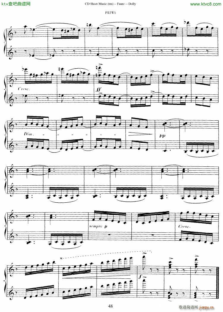 Faur�� op 56 Dolly Suite(����V)49