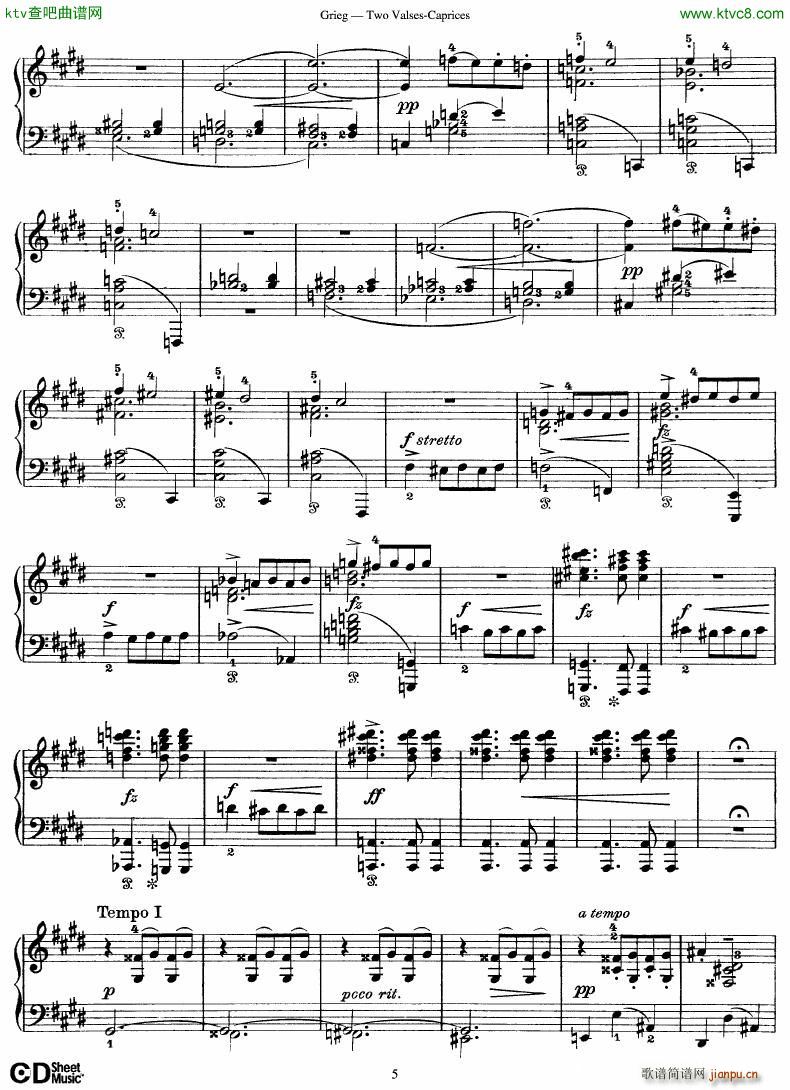 Grieg Two Valses Caprices(����V)5