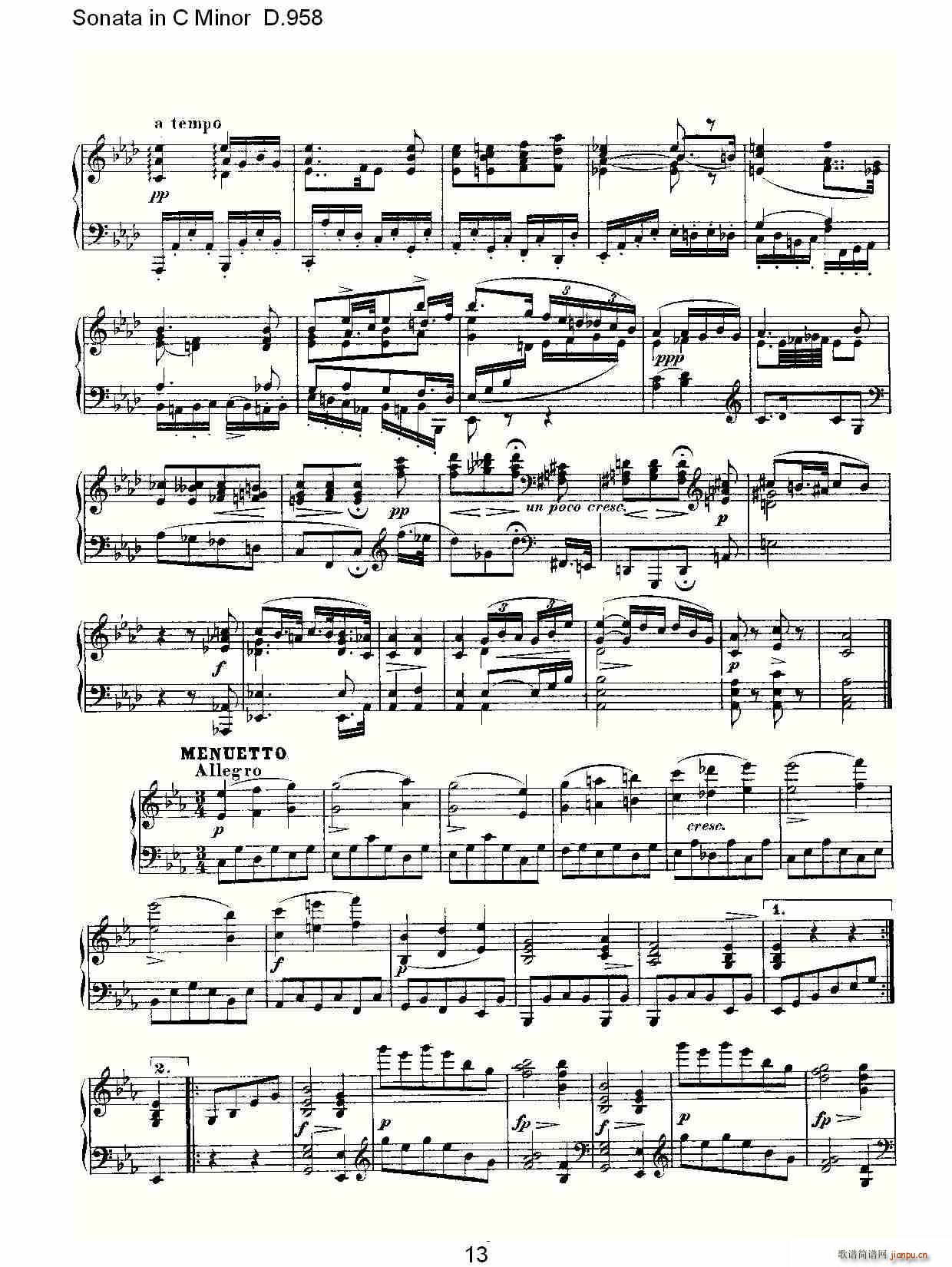Sonata in C Minor D.958(ʮ�ּ�����)13