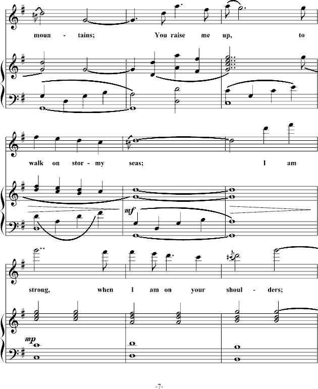 you raise me up�����V(����V)7