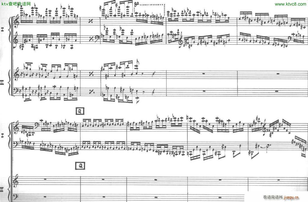 Bolling Sonata for Two Pianist no 2 Part1 1(����V)6
