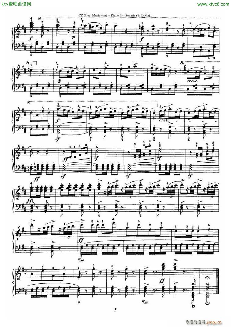 Diabelli Sonatinas Op 168 No 1 7 34P(����V)23