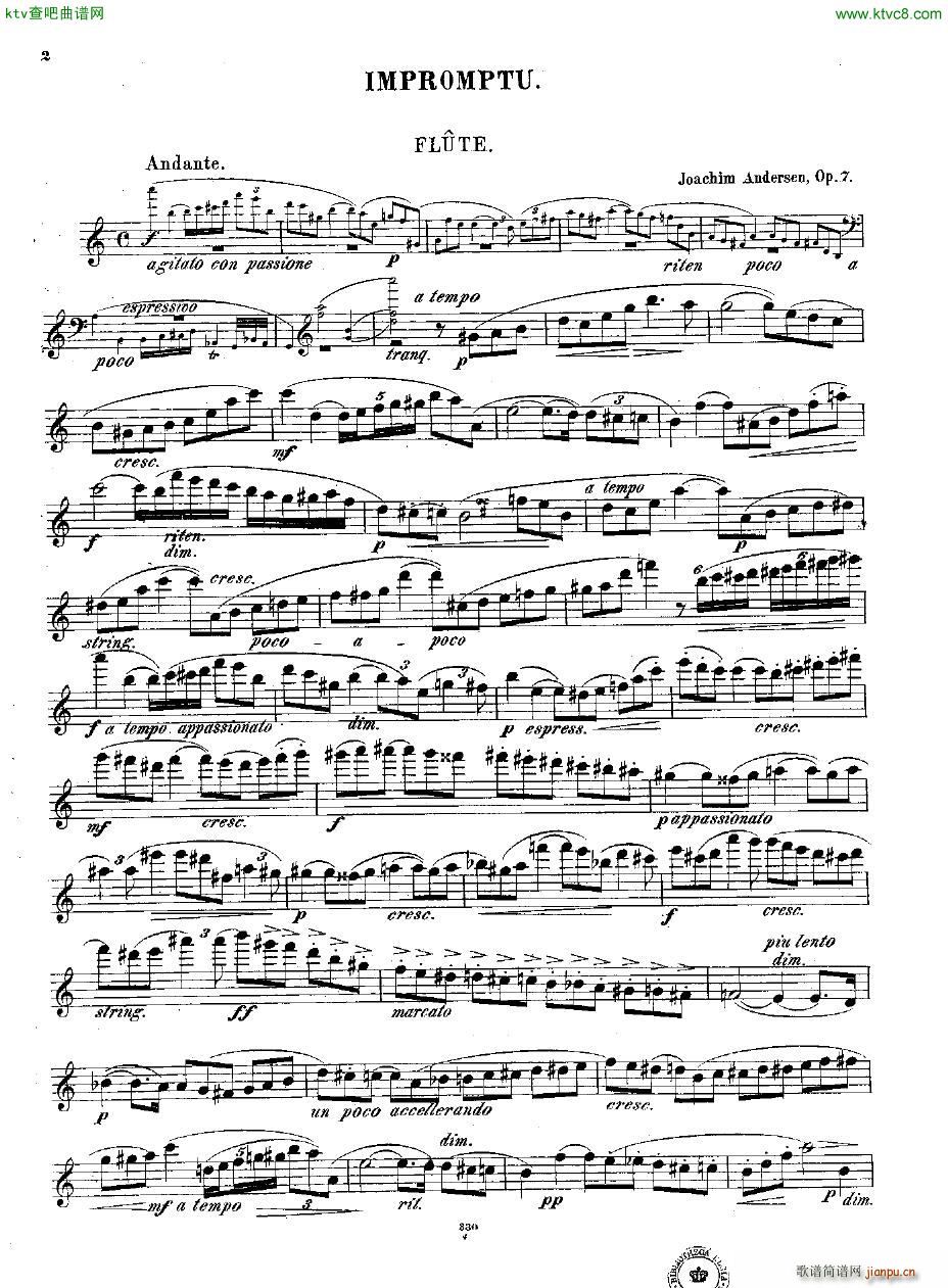 Andersen op 7 Impromptu fl pno(����V)8