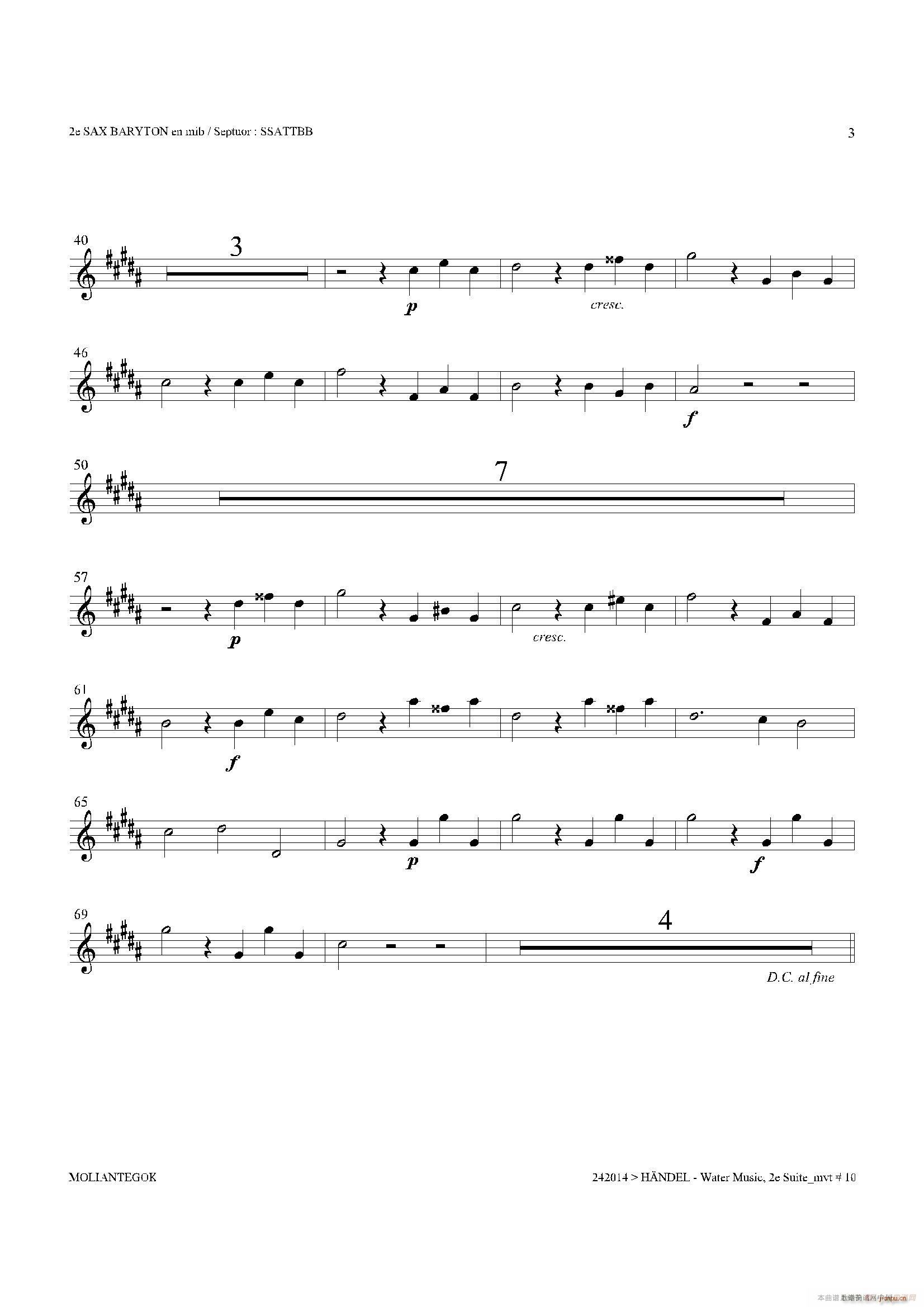 Water Music HWV 349 No 2 �ڶ��ϵ����_��˹(ʮ�ּ�����)3