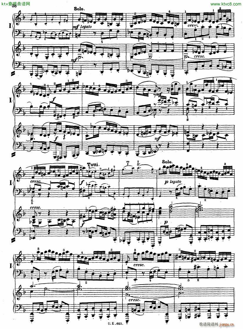 Bach JS BWV 1052 Keyboard Concerto in d ed R ntgen(����V)37