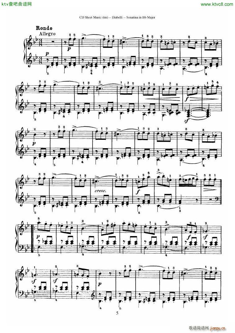 Diabelli Sonatinas Op 168 No 1 7 34P(����V)17