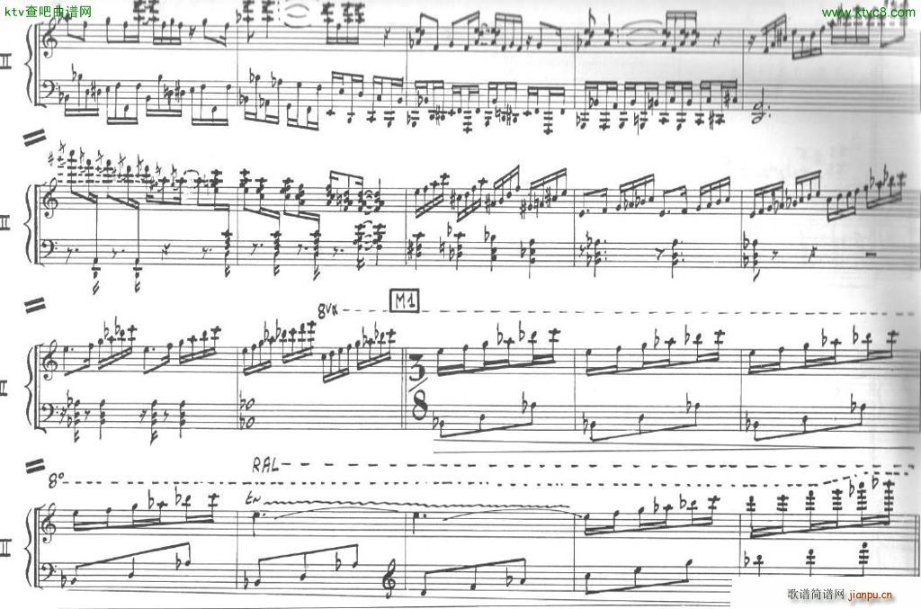 Bolling Sonata for Two Pianist no 2 Part2(����V)3