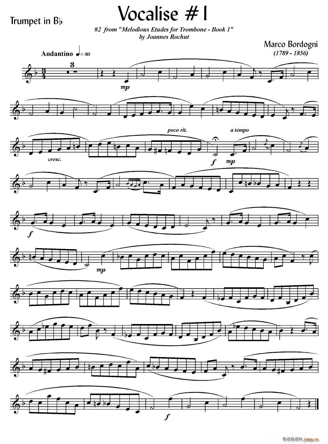 Bordogni Vocalise 1 С̖(ʮ�ּ�����)1