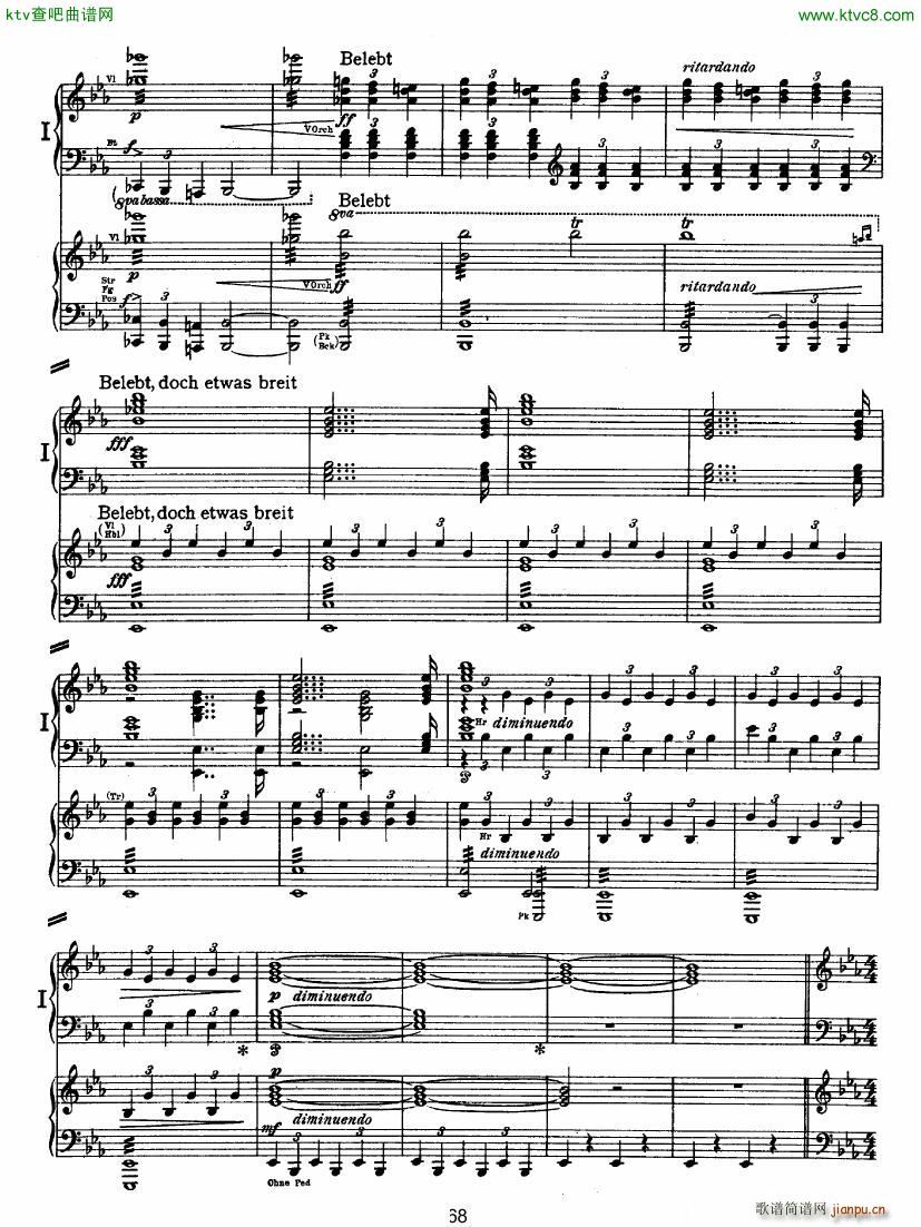 Bruckner Symphony No 4 4 hands arr ��(����V)17