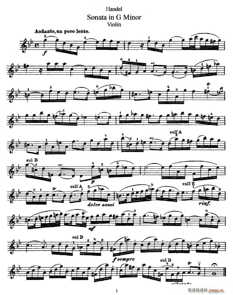 Sonata in G Minor(ʮ�ּ�����)1