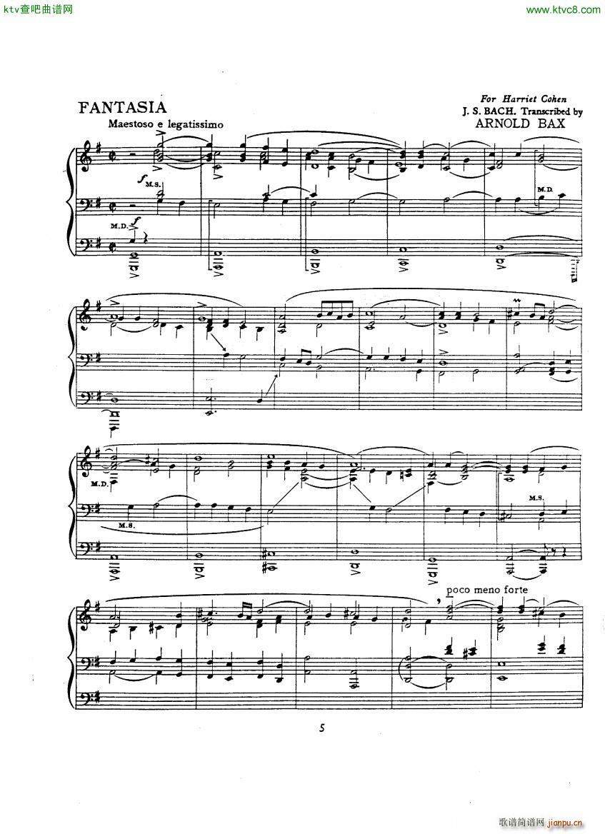 Bach JS A transcription book for Harriet Cohen(����V)7