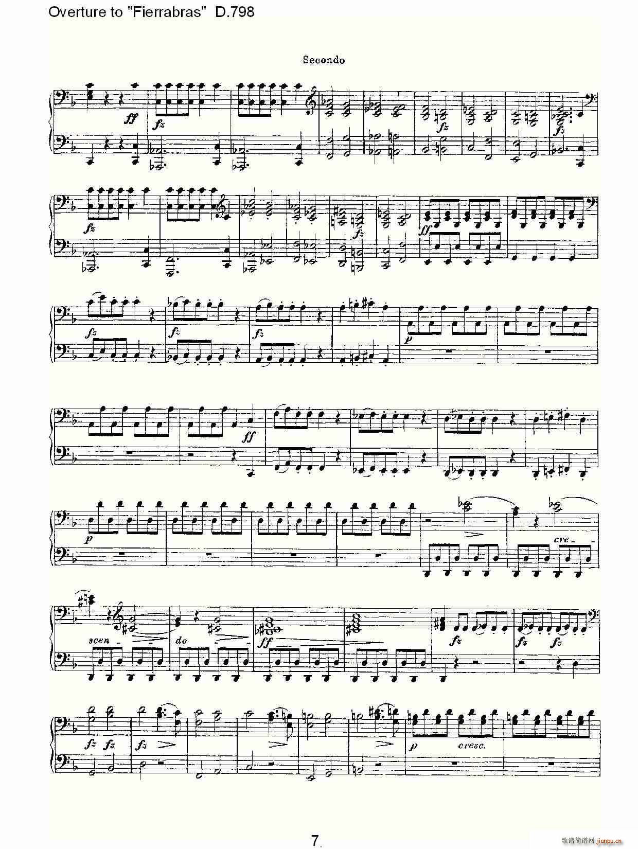 Overture to Fierrabras D 798 Fierrabras ����D 798(����V)7