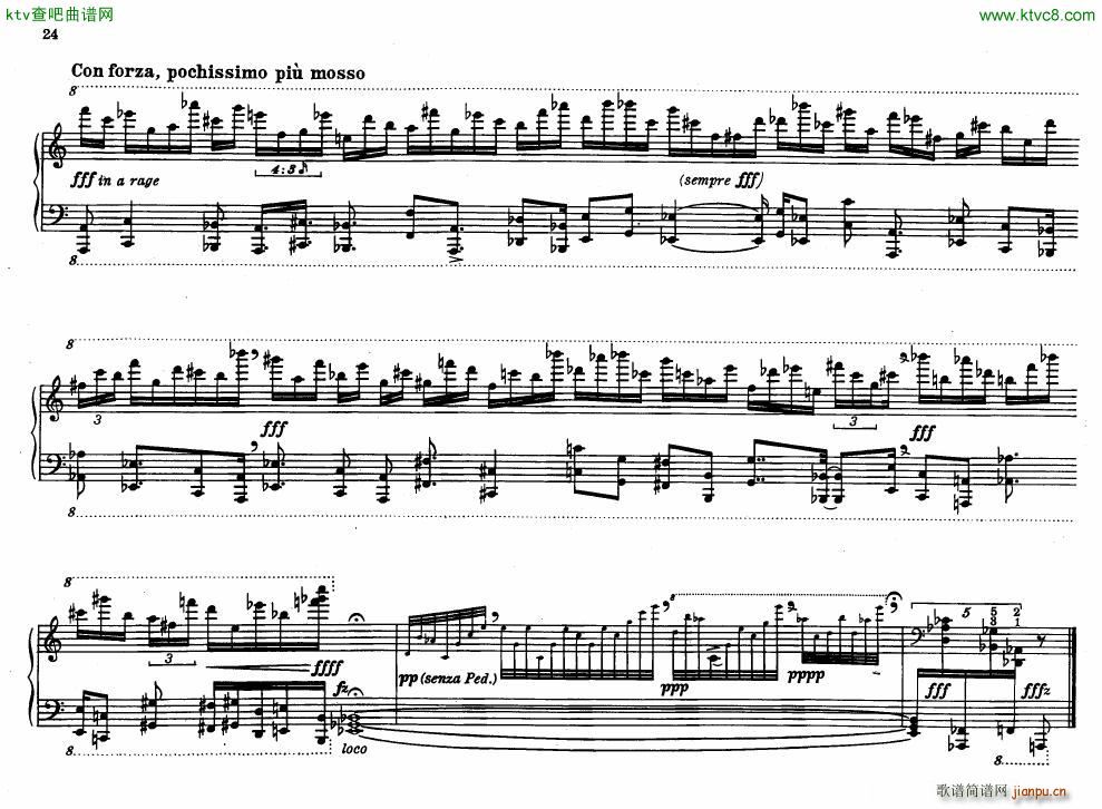 Bolcom 12 etudes for piano(����V)24