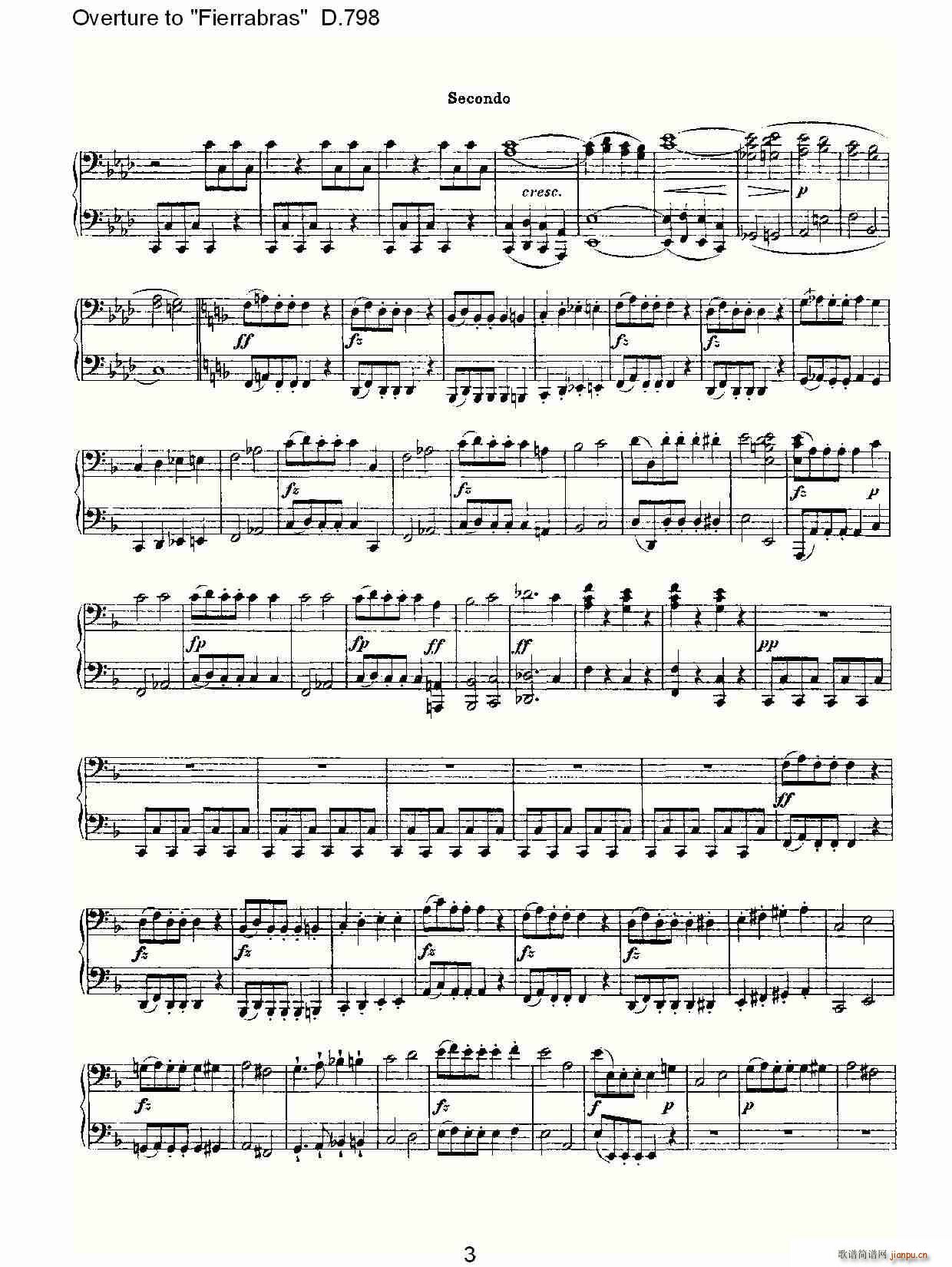 Overture to Fierrabras D 798 Fierrabras ����D 798(����V)3