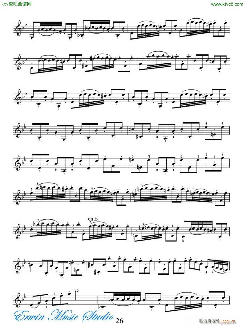 ���R�ɠ� 42�׾�����Rudolphe Kreutzer 42 Studies 13 21(ʮ�ּ�����)7