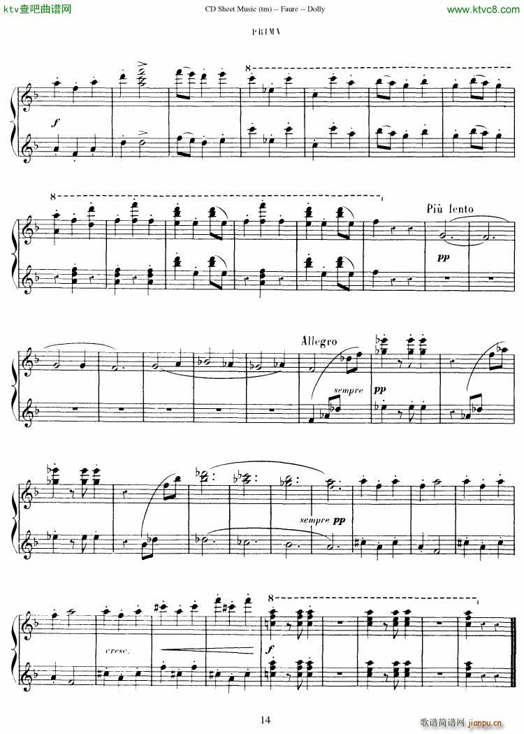 Faur�� op 56 Dolly Suite(����V)15