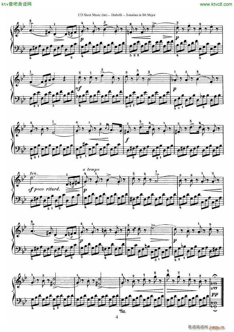 Diabelli Sonatinas Op 168 No 1 7 34P(����V)16