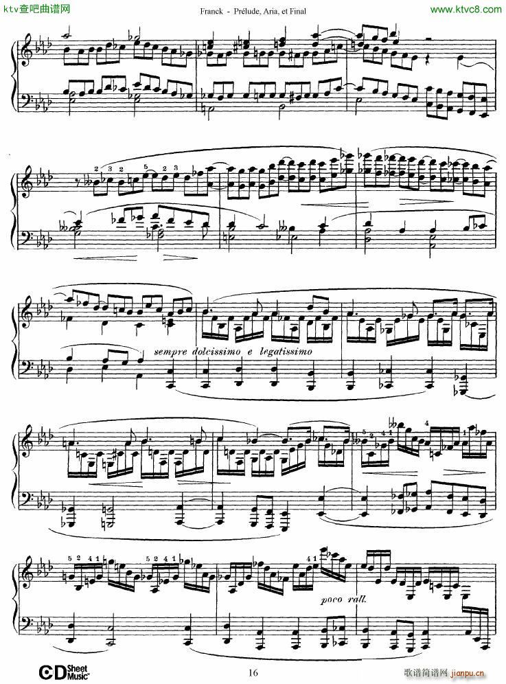 Franck Pr��lude Aria et Final(����V)16